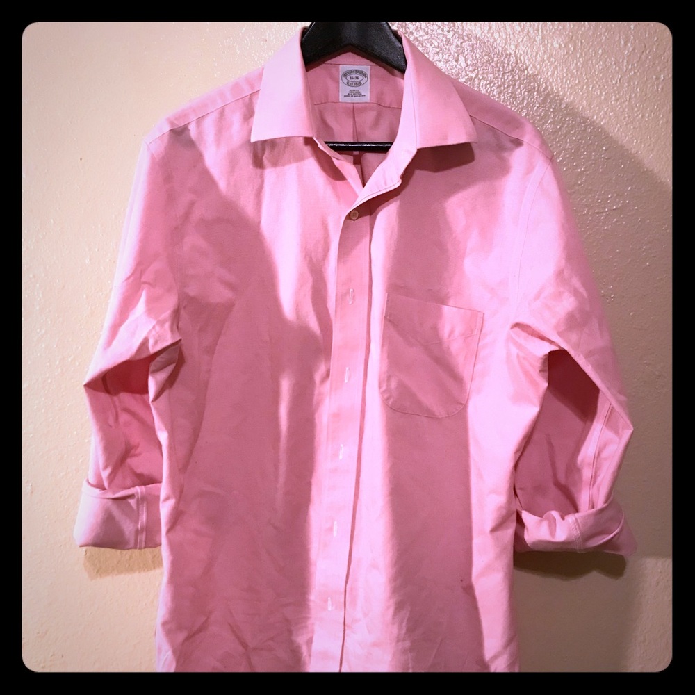 Brooks Brothers Pink Dress Shirt Size 16